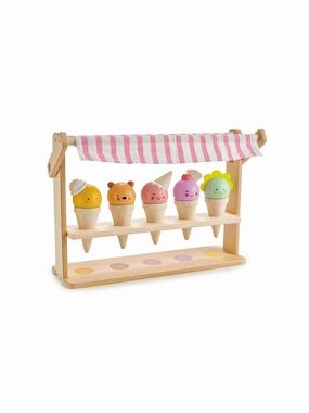 Tender Leaf Scoops and Smiles Ice Cream Wooden Play Set